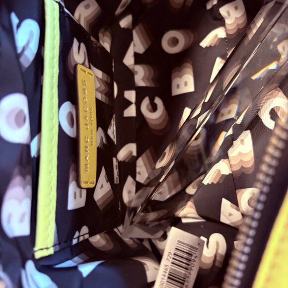 Marc Jacobs Flash Leather Shoulder Bag Lemon - Picture 11 of 14